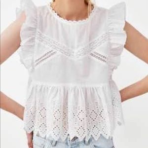 NWOT LOWRYS FARM eyelet top